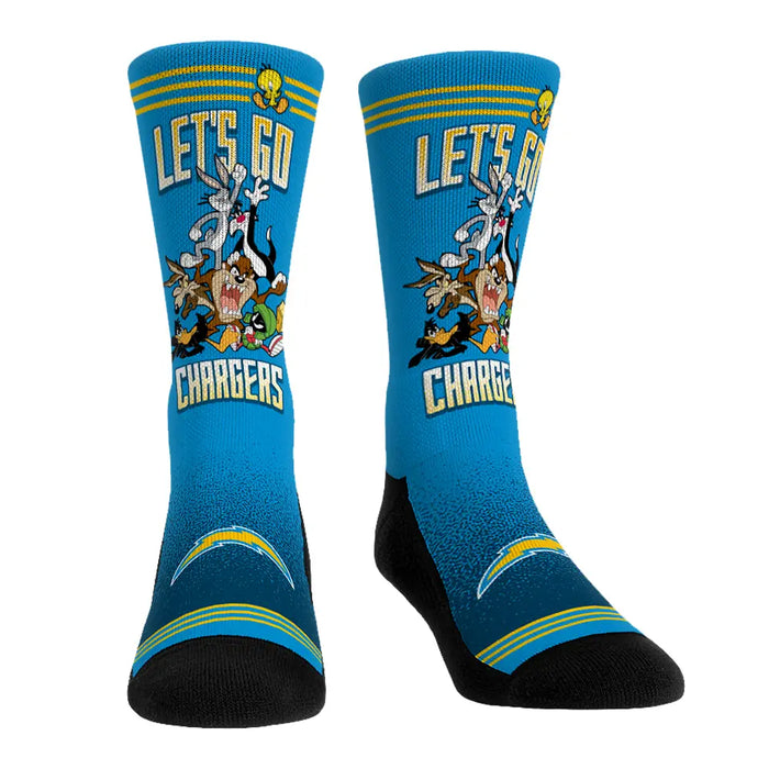 Los Angeles Chargers - Looney Tunes - Team Pile Up by Rock 'Em Socks
