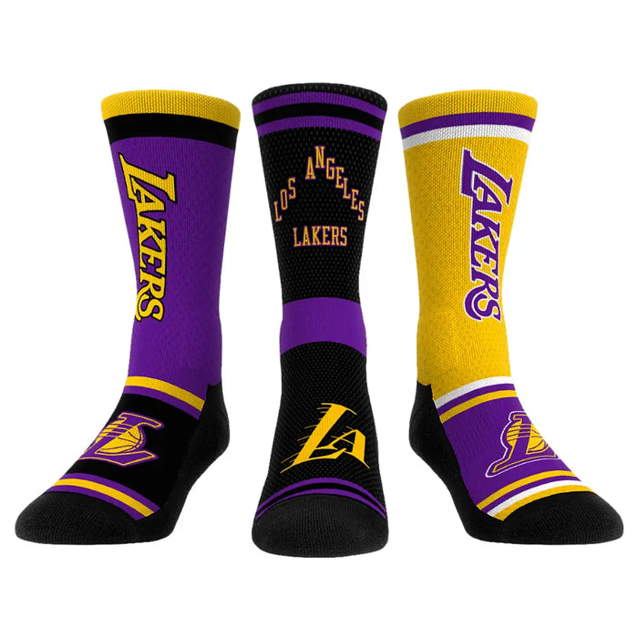 Los Angeles Lakers - Ultimate Jersey - 3-Pack by Rock 'Em Socks