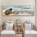 Lose Yourself in Lakeside Bliss Lake House Coastal Sign II by Tailored Canvases