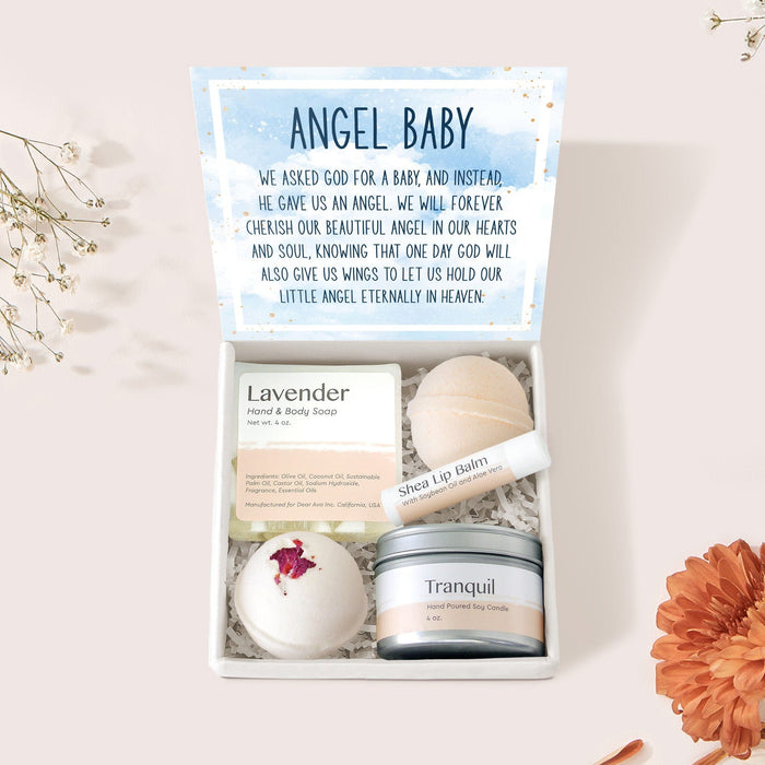 Loss of Baby Wing Necklace Gift Box Set by Dear Ava