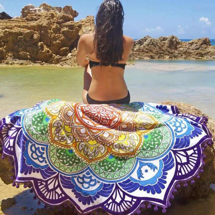 Lotus Flower Beach Throw by DailySale