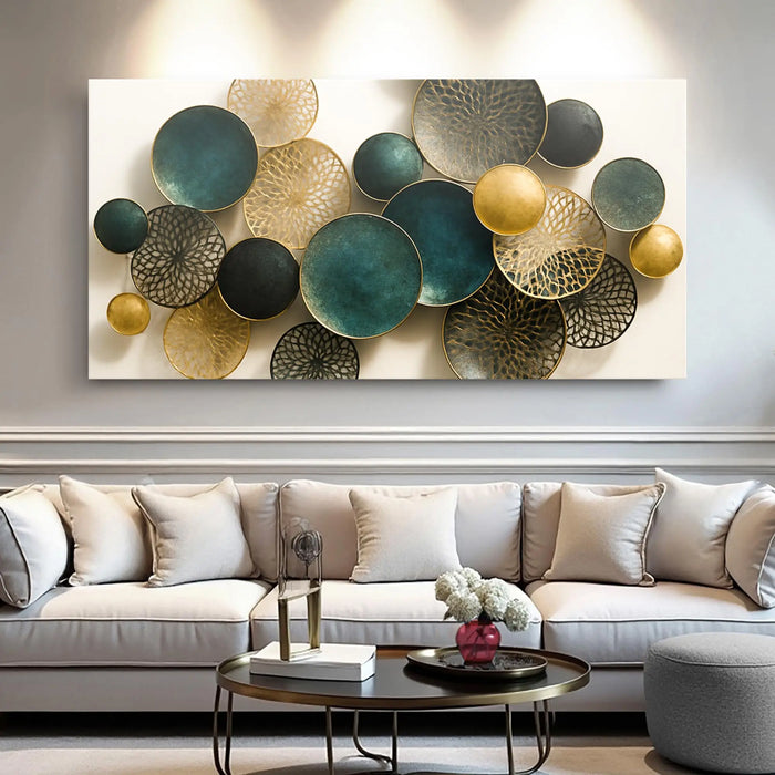 Lotus Leaf Abstract Wall Art VIII by Tailored Canvases