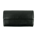 Louis Vuiton Black Epi Leather Sarah Long Wallet #3294 by Bolt Boutique