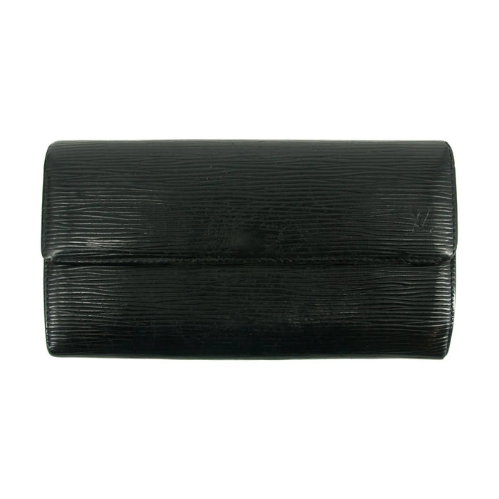 Louis Vuiton Black Epi Leather Sarah Long Wallet #3294 by Bolt Boutique