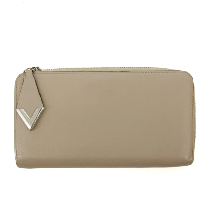 Louis Vuiton Grey Leather V Zip Around Wallet #3292 by Bolt Boutique