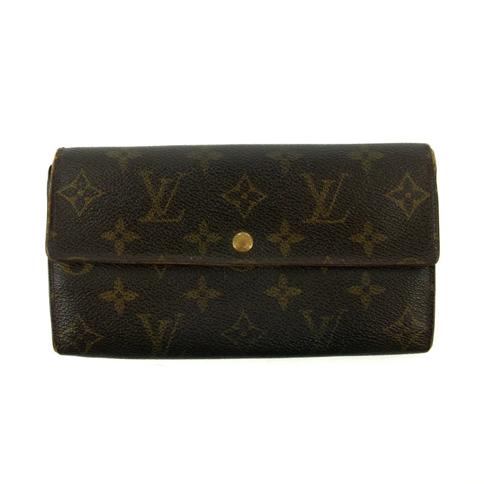 Louis Vuiton Monogram Canvas Brown Sarah Long Wallet #3301 by Bolt Boutique