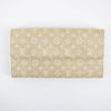 Louis Vuitton Beige Monogram Mini lin Portefeuille Sarah Wallet #2283