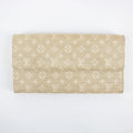 Louis Vuitton Beige Monogram Mini lin Portefeuille Sarah Wallet #2283 by Bolt Boutique