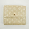 Louis Vuitton Beige Monogram Minilan Porte Monnaie Billet Credit Compact Wallet #2651