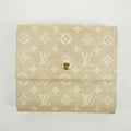 Louis Vuitton Beige Monogram Minilan Porte Monnaie Billet Credit Compact Wallet #2651 by Bolt Boutique