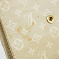Louis Vuitton Beige Monogram Minilan Porte Monnaie Billet Credit Compact Wallet #2651 by Bolt Boutique