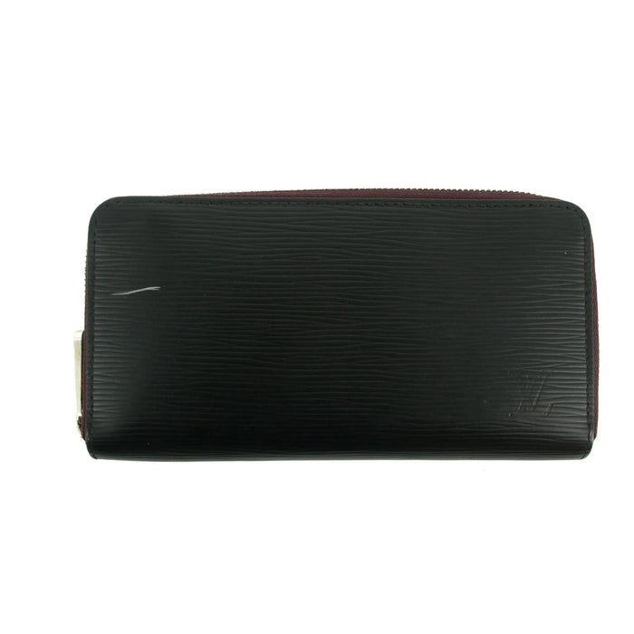 Louis Vuitton Black Epi Zippy Long Wallet w/ Magenta Interior #3080 by Bolt Boutique