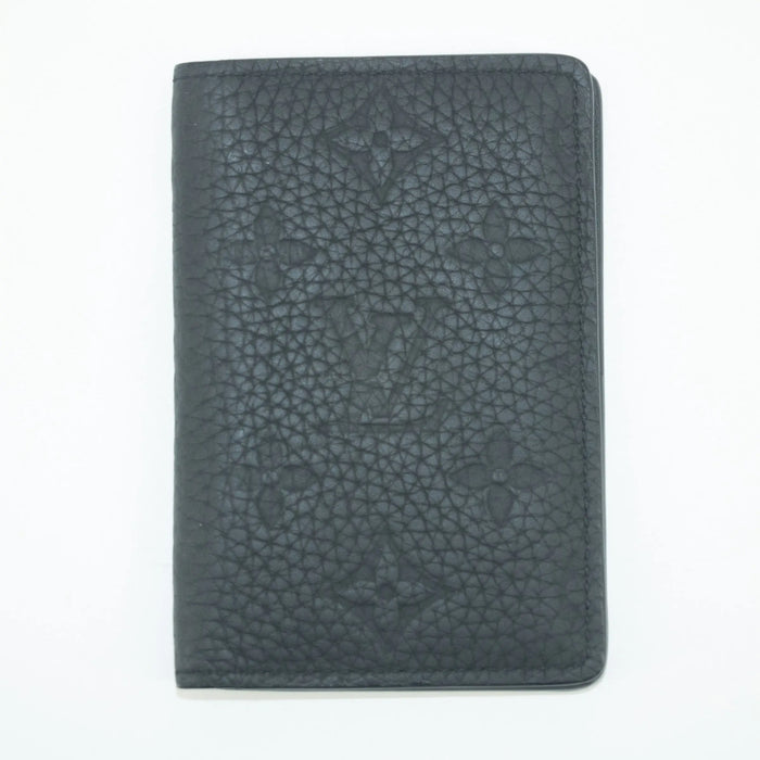 Louis Vuitton Black Monogram Taurillon Leather Pocket Organizer #2377 by Bolt Boutique