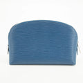 Louis Vuitton Blue Epi Leather Cosmetic Pouch #2571 by Bolt Boutique