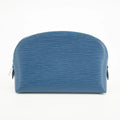Louis Vuitton Blue Epi Leather Cosmetic Pouch #2571 by Bolt Boutique