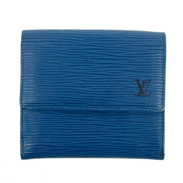 Louis Vuitton Blue Epi Leather Elise Wallet #3829 by Bolt Boutique