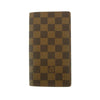 Louis Vuitton Brown Damier Ebene Porte Long Wallet #4697