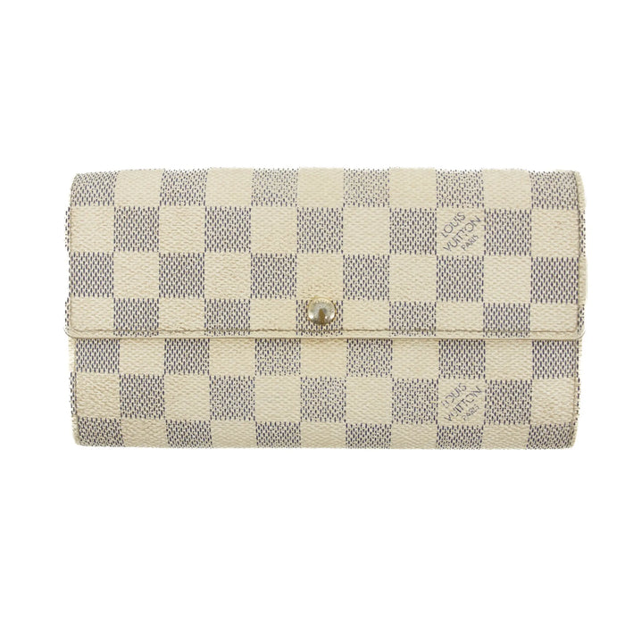 Louis Vuitton Damier Azur Portefeuille Sarah Wallet #3132 by Bolt Boutique