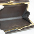 Louis Vuitton Damier Ebene Brown Bifold Kisslock Wallet #3912 by Bolt Boutique