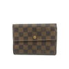 Louis Vuitton Damier Ebene Brown Trifold Wallet #3695