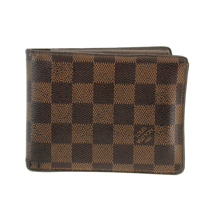 Louis Vuitton Damier Ebene ID Bifold Wallet Brown #3207 by Bolt Boutique