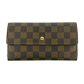 Louis Vuitton Damier Ebene International Long Wallet Brown #3496 by Bolt Boutique