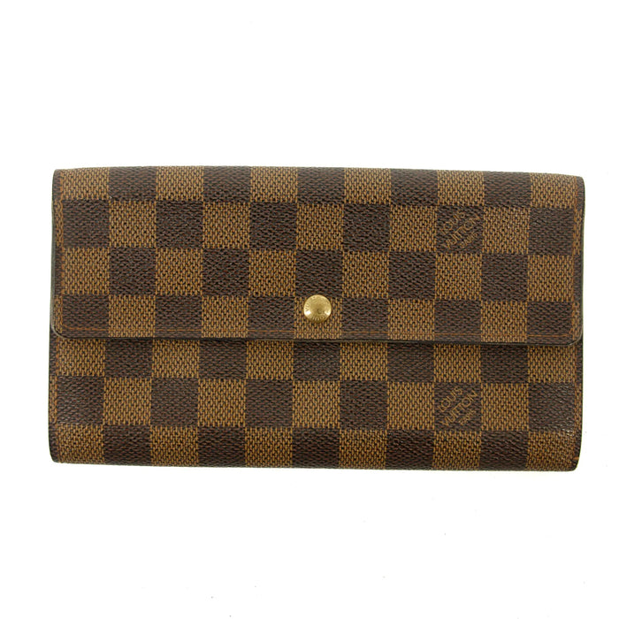 Louis Vuitton Damier Ebene Sarah Portefeuille Wallet #3106 by Bolt Boutique