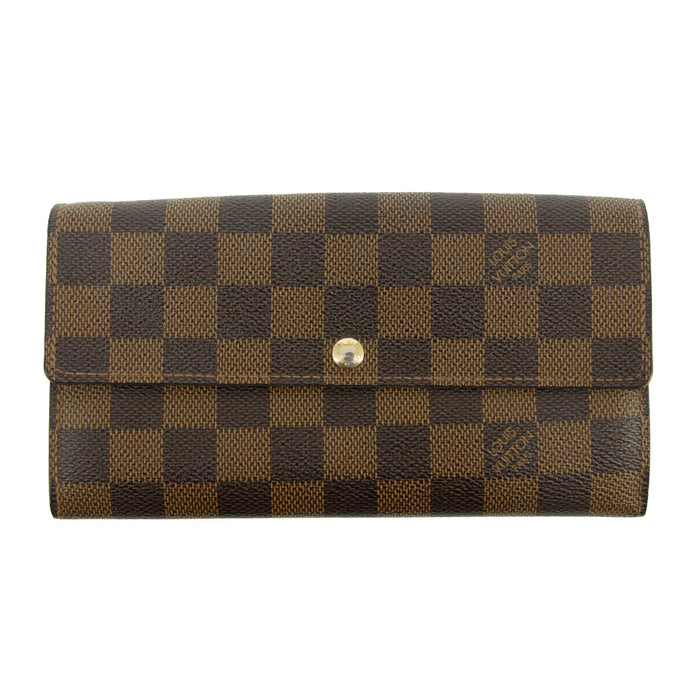 Louis Vuitton Damier Ebene Sarah Wallet Brown #3436 by Bolt Boutique