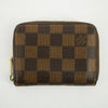 Louis Vuitton Damier Ebene Zippy Coin Purse Brown #2988
