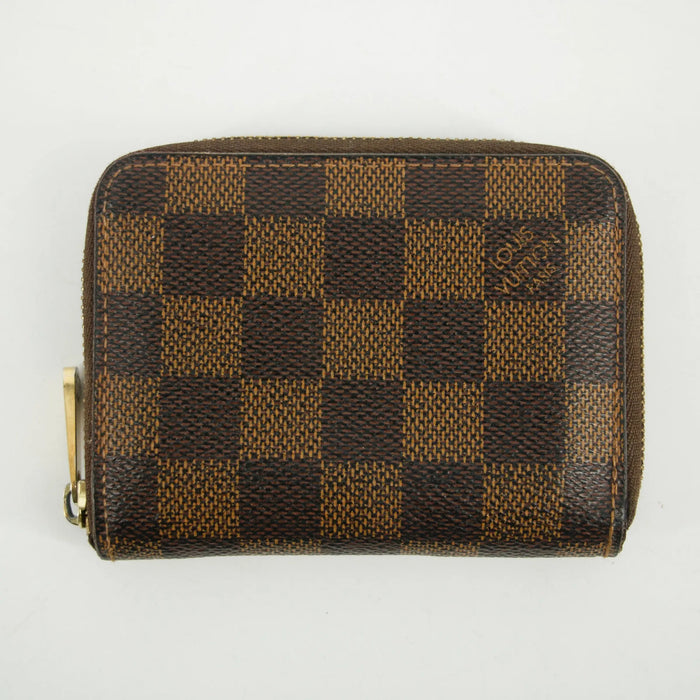 Louis Vuitton Damier Ebene Zippy Coin Purse Brown #2988 by Bolt Boutique