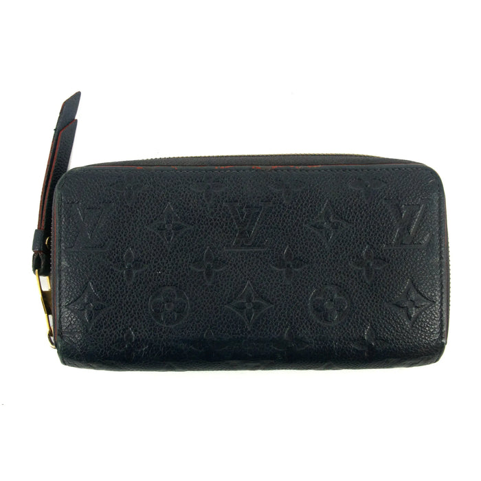 Louis Vuitton Dark Navy Monogram Empreinte Zippy Wallet #2654 by Bolt Boutique
