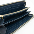 Louis Vuitton Encre Monogram Idylle Canvas Zippy Wallet Blue #3093 by Bolt Boutique