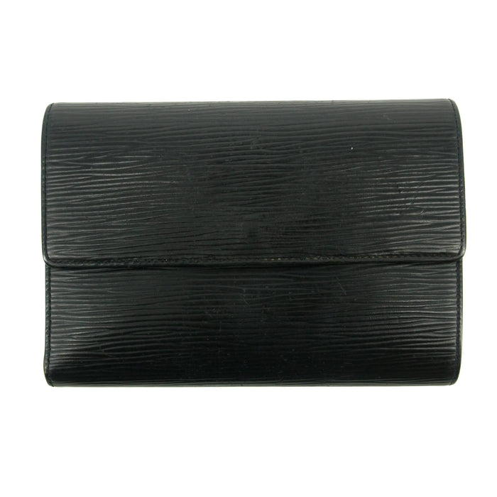 Louis Vuitton Epi Black Porte Tressor Trifold Wallet #3008 by Bolt Boutique