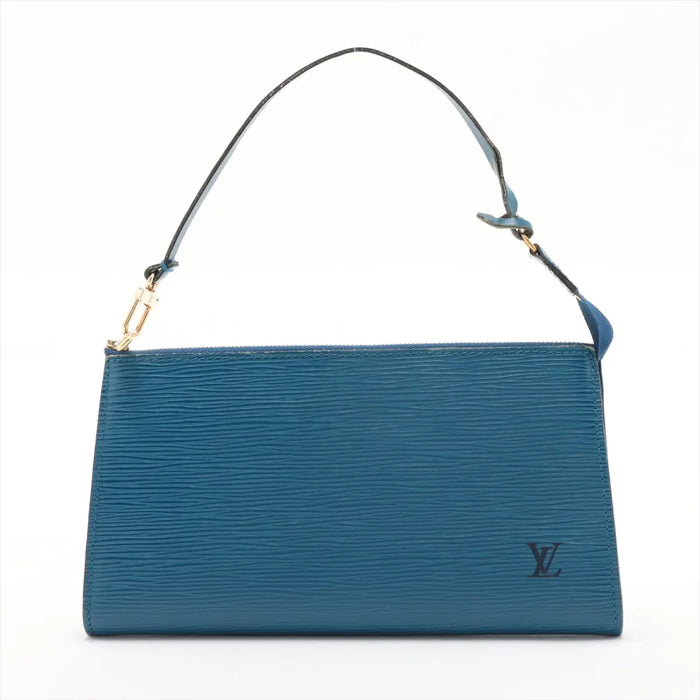 Louis Vuitton Epi Leather Blue Pochette Accessories Shoulder Bag #3281 by Bolt Boutique