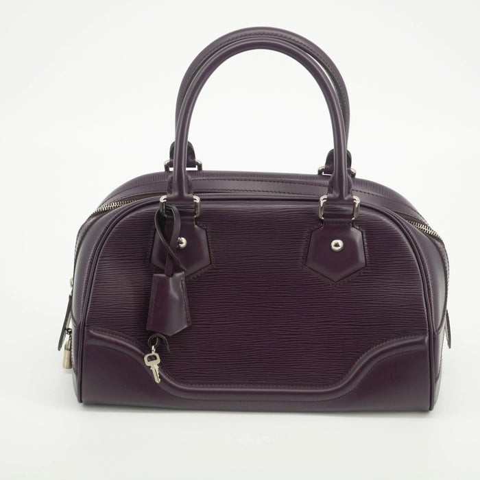 Louis Vuitton Epi Leather Bowling Montaigne Purple Hand Bag -SKU #2015 by Bolt Boutique