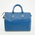 Louis Vuitton Epi Leather Speedy 25 Blue Handbag #2840 by Bolt Boutique