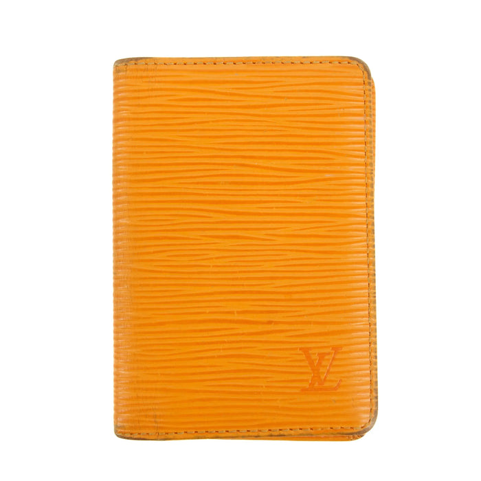 Louis Vuitton Epi Orange Pocket Organizer Wallet #3220 by Bolt Boutique