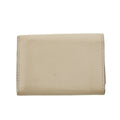 Louis Vuitton Greige Leather Portefeuille Lock Mini Compact Wallet #2655 by Bolt Boutique
