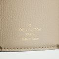 Louis Vuitton Greige Leather Portefeuille Lock Mini Compact Wallet #2655 by Bolt Boutique