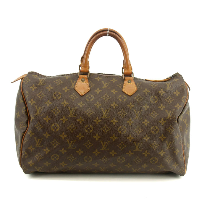 Louis Vuitton Monogram Brown Canvas Speedy 40 Handbag #3048 by Bolt Boutique