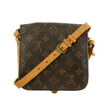 Louis Vuitton Monogram Canvas Brown Cartouchiere PM Crossbody Bag #3326 by Bolt Boutique
