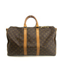 Louis Vuitton Monogram Canvas Brown Keepall 45 Bandouliere Boston Bag #3991 by Bolt Boutique