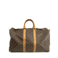 Louis Vuitton Monogram Canvas Brown Keepall 45 Bandouliere Boston Bag #3991 by Bolt Boutique