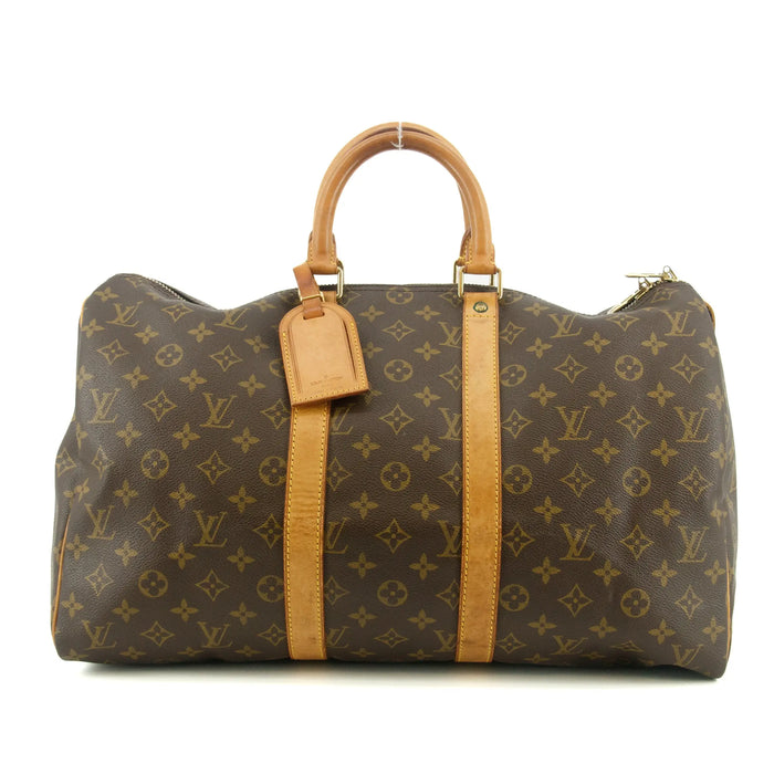 Louis Vuitton Monogram Canvas Brown Keepall 45 Boston Bag #6027 by Bolt Boutique