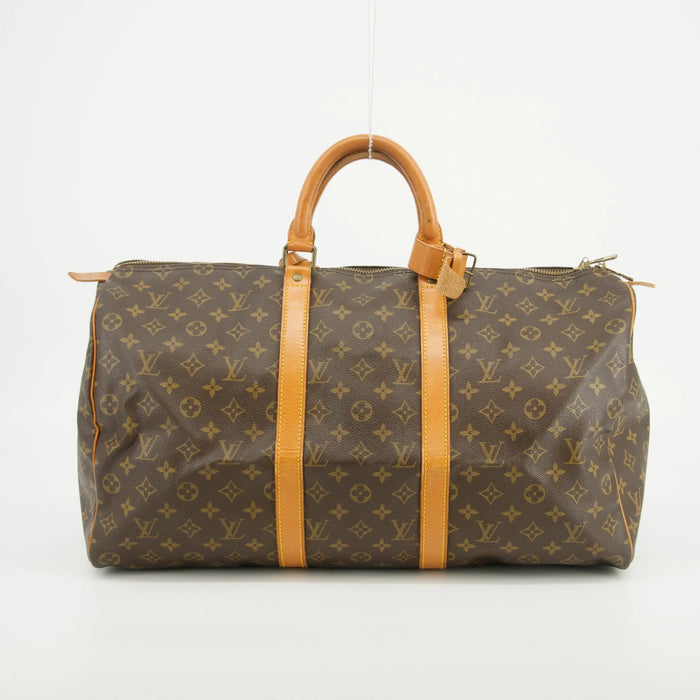 Louis Vuitton Monogram Canvas Brown Keepall 50 Boston Bag #3776 by Bolt Boutique