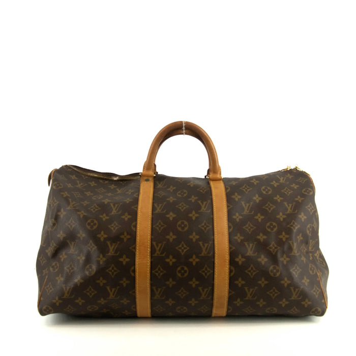 Louis Vuitton Monogram Canvas Brown Keepall 50 Boston Bag #4679 by Bolt Boutique
