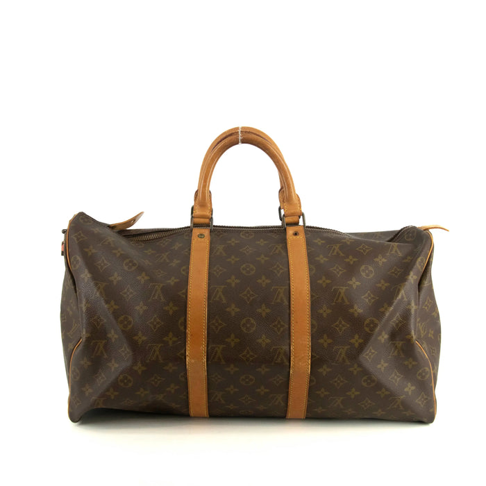 Louis Vuitton Monogram Canvas Brown Keepall 50 Boston Bag #4680 by Bolt Boutique