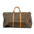 Louis Vuitton Monogram Canvas Brown Keepall 60 Bandouliere Boston Bag #3456 by Bolt Boutique