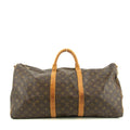 Louis Vuitton Monogram Canvas Brown Keepall Bandouliere 55 Boston Bag #5378 by Bolt Boutique