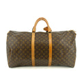 Louis Vuitton Monogram Canvas Brown Keepall Boston Bag #9432 by Bolt Boutique